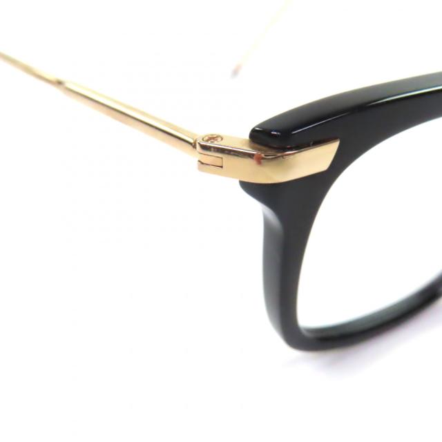 美品▼THOM BROWNE トムブラウン TB-701-A スクエアフロント メガネ 眼鏡 アイウェア ブラック ゴールド 49□19-150 度入 日本製 メンズ_7