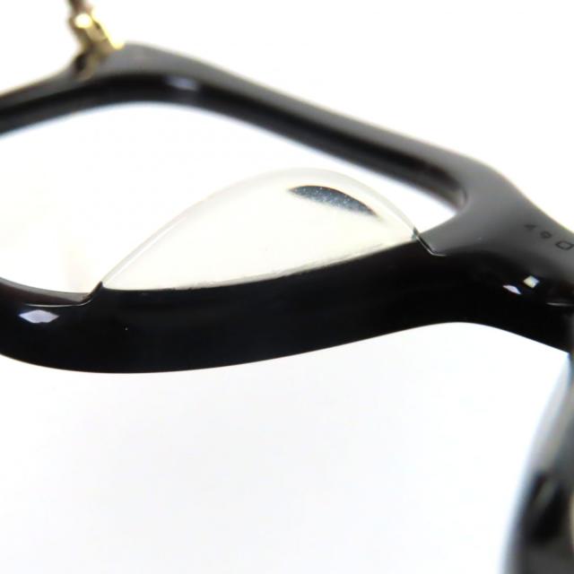 美品▼THOM BROWNE トムブラウン TB-701-A スクエアフロント メガネ 眼鏡 アイウェア ブラック ゴールド 49□19-150 度入 日本製 メンズ_8