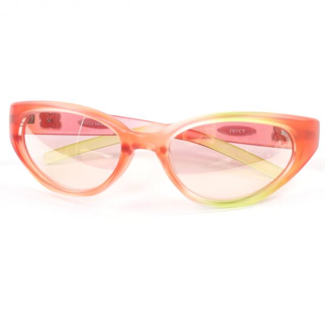 極美品□GENTLE MONSTER ジェントルモンスター JUICY オーバルレンズ サングラス アイウェア レッド イエロー ピンクレンズ 58□20-135