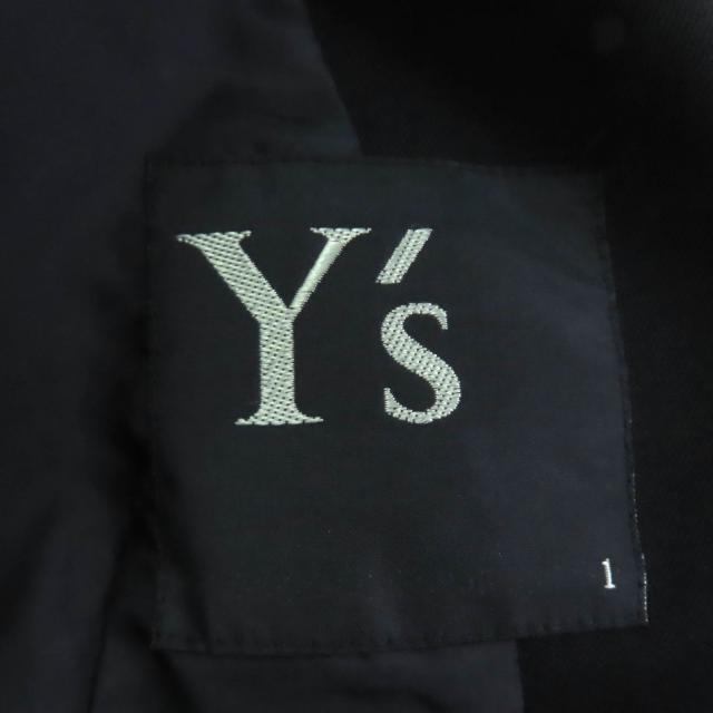 美品◇Ys Yohji Yamamoto ヨウジヤマモト 変形 ピークドラペル ウール100％ シングルジャケット テールジャケット ブラック 日本製 正規品_6