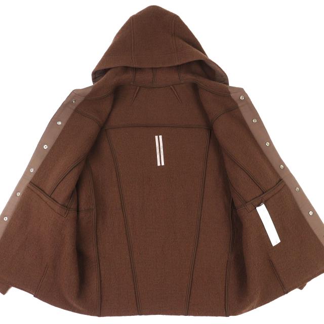 美品△Rick Owens リックオウエンス 23AW RU02C7779-WFN VERGINE WOOL JACKET バージンウール100% ジャケット ブラウン 48 正規品 メンズ_3