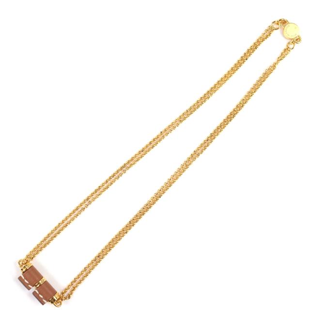 未使用品◇HERMES エルメス シャルニエールPM ヴォースイフト セリエ ゴールド金具 ネックレス ブラウン 箱・保存袋付き 仏製 レディース_4