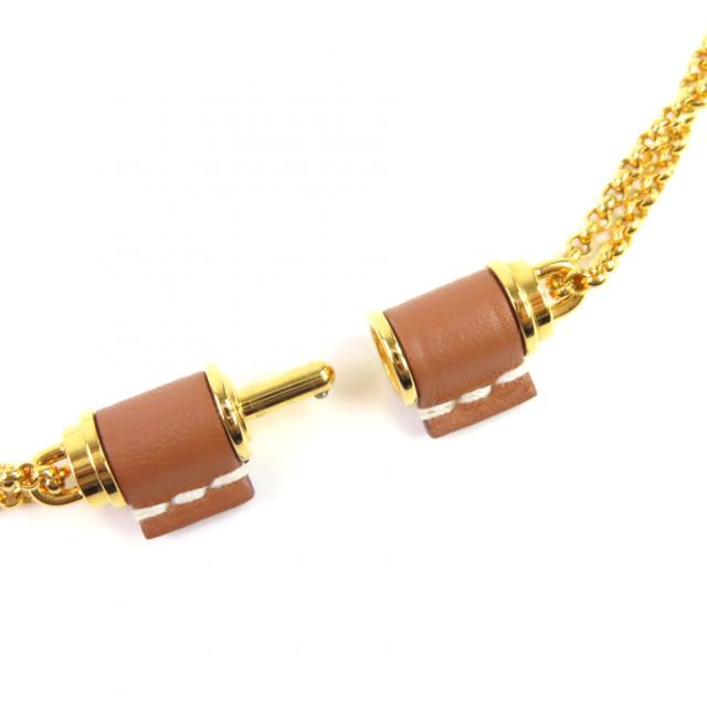 未使用品◇HERMES エルメス シャルニエールPM ヴォースイフト セリエ ゴールド金具 ネックレス ブラウン 箱・保存袋付き 仏製 レディース_6