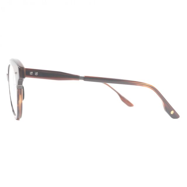 未使用品□DITA ディータ DTX730 LINEUS-TWO メガネ 眼鏡 アイウェア 茶 ガンメタリック 51□21-145 デモレンズ 日本製_2