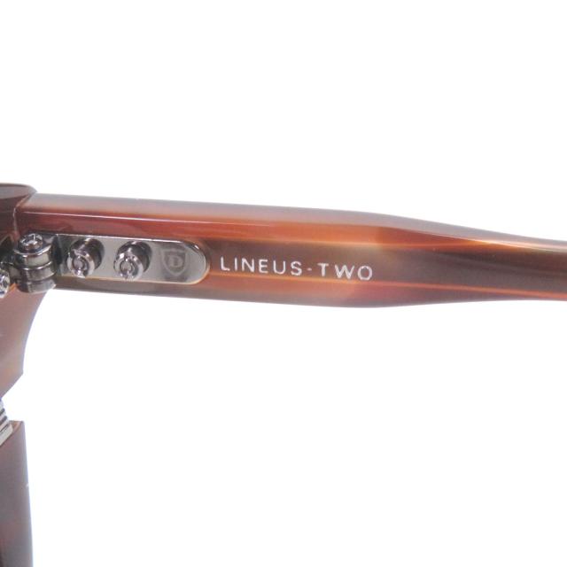 未使用品□DITA ディータ DTX730 LINEUS-TWO メガネ 眼鏡 アイウェア 茶 ガンメタリック 51□21-145 デモレンズ 日本製_7