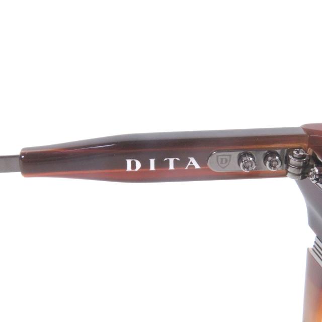 未使用品□DITA ディータ DTX730 LINEUS-TWO メガネ 眼鏡 アイウェア 茶 ガンメタリック 51□21-145 デモレンズ 日本製_6