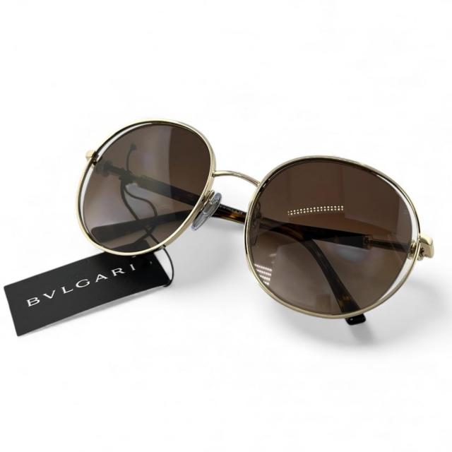 極美品△BVLGARI ブルガリ 6135 グラデーション べっ甲柄 サングラス 