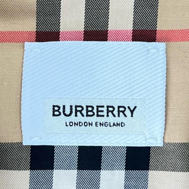 極美品▲BURBERRY バーバリー 8032154 ロゴ刺繍 ノバチェック コットン シャツワンピース マルチカラー 36 正規品 レディース_5