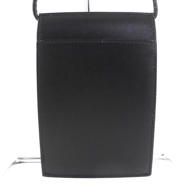 未使用品◇SAINT LAURENT PARIS サンローランパリ 802728 レザー ショルダーポーチ/バッグ ブラック 箱・保存袋付 イタリア製 レディース_2