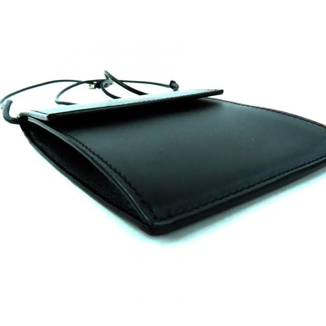未使用品◇SAINT LAURENT PARIS サンローランパリ 802728 レザー ショルダーポーチ/バッグ ブラック 箱・保存袋付 イタリア製 レディース_5