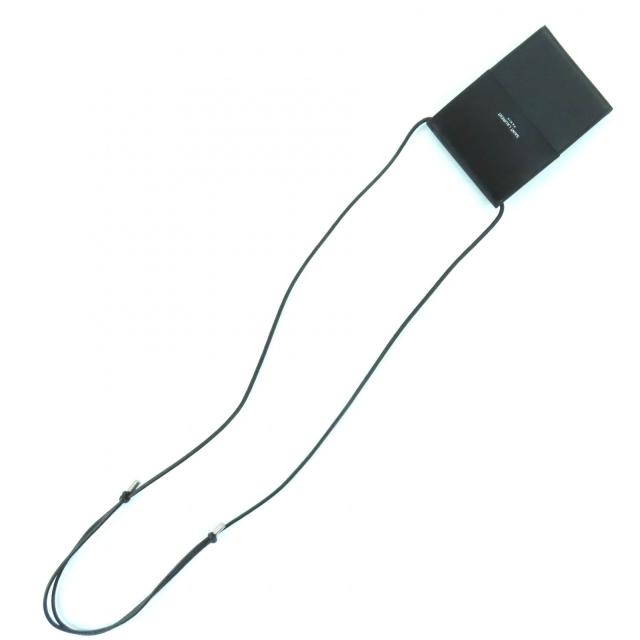 未使用品◇SAINT LAURENT PARIS サンローランパリ 802728 レザー ショルダーポーチ/バッグ ブラック 箱・保存袋付 イタリア製 レディース_6