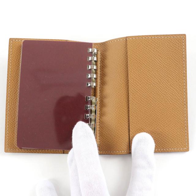 未使用品☆HERMES エルメス アジェンダ PM ヴェルソ ヴォーエプソン アルザン ビスキュイ リフィル付 手帳 Z刻印 箱付 フランス製_7