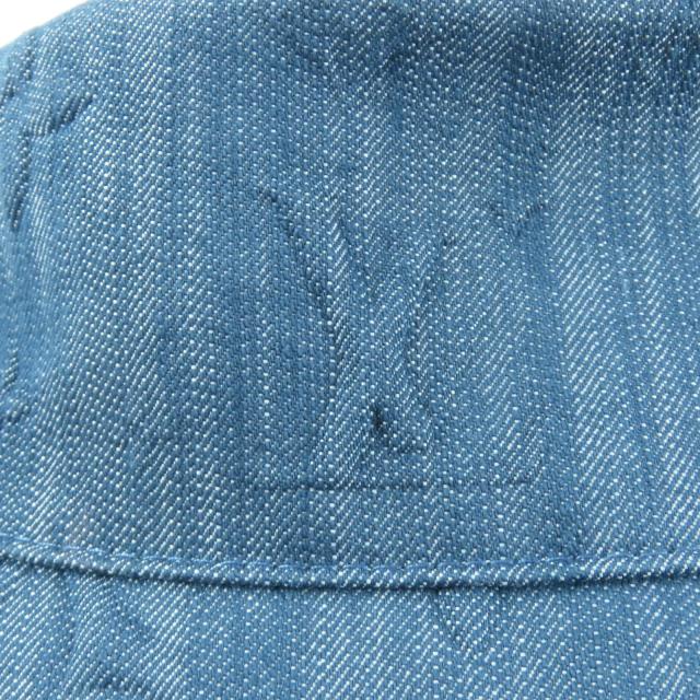 極美品★LOUIS VUITTON ルイヴィトン M7101M バケットハット・モノグラム コンステレーション デニム ハット インディゴ 正規品 メンズ_4