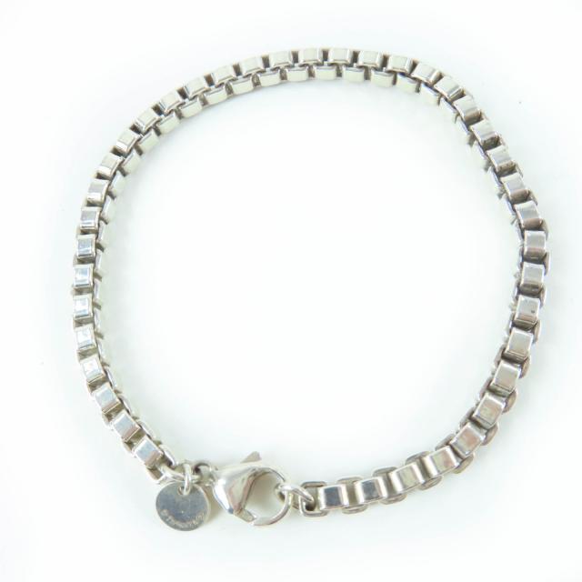 美品☆TIFFANY&amp;Co. ティファニー ベネチアン 925 バングル アクセサリー ブレスレット シルバー 保存袋付き 重量16.1g レディース_2