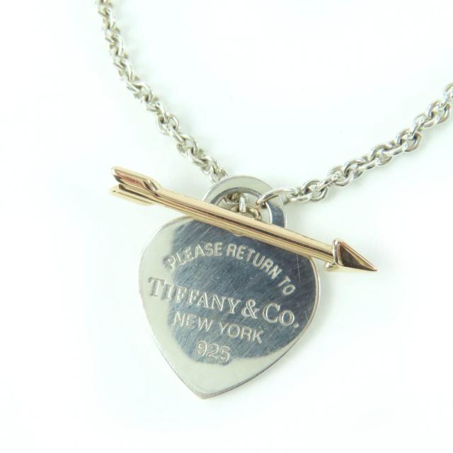 美品☆TIFFANY&Co. ティファニー リターン トゥ ティファニー ラブストラック ハート タグ ブレスレット AG925 AU750 コンビ 重量4.8g_2