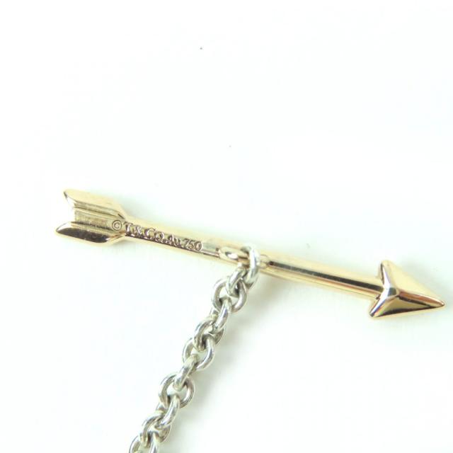 美品☆TIFFANY&Co. ティファニー リターン トゥ ティファニー ラブストラック ハート タグ ブレスレット AG925 AU750 コンビ 重量4.8g_5