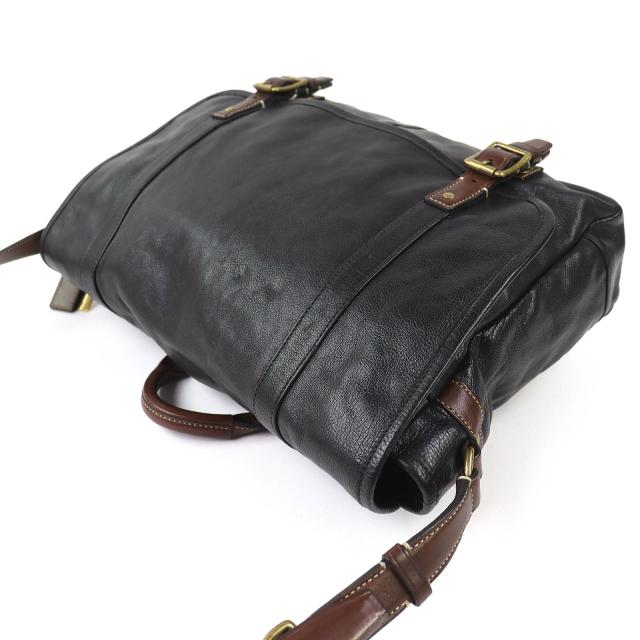 美品△COACH コーチ 70386 HARRISON LEATHER MEDIUM MESSENGER ハリソンレザーミディアムメッセンジャー ショルダーバッグ ブラック 袋付_3