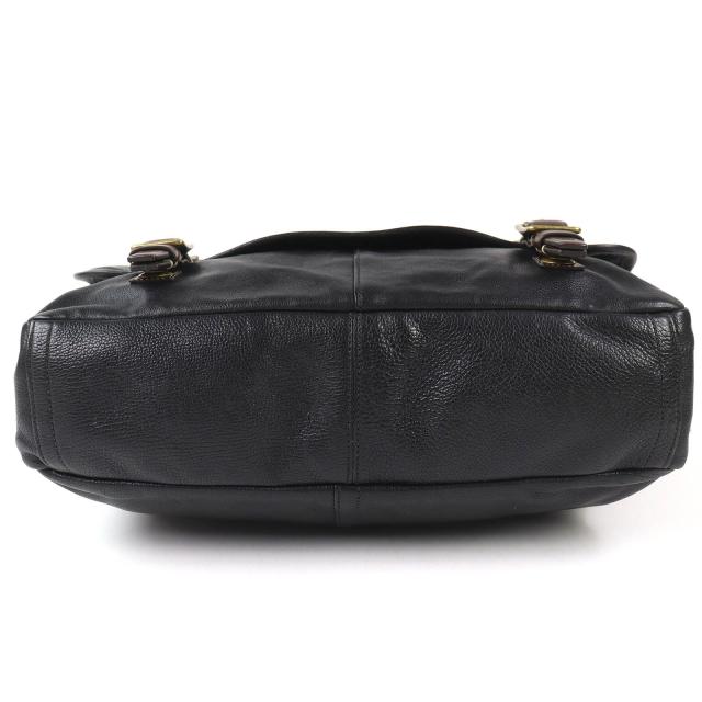 美品△COACH コーチ 70386 HARRISON LEATHER MEDIUM MESSENGER ハリソンレザーミディアムメッセンジャー ショルダーバッグ ブラック 袋付_5