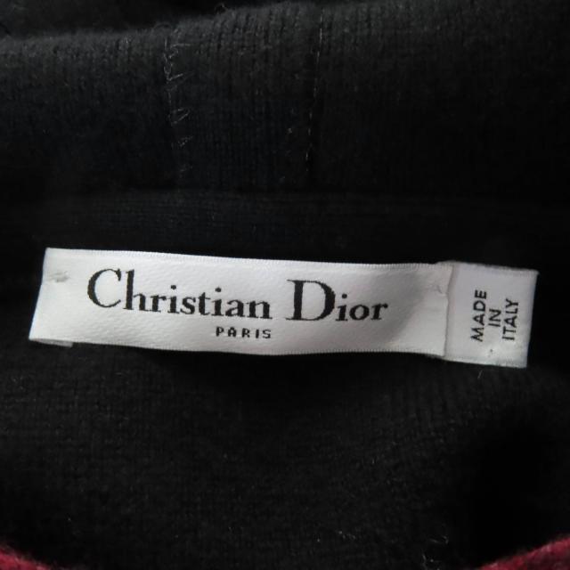 極美品☆Christian Dior クリスチャンディオール 844S92AM009 J’ADIR カシミヤ ニットパーカー レッド系 40 伊製 正規品 レディース_5