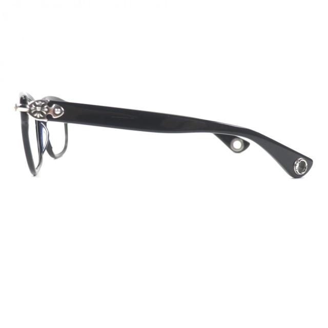 美品▼CHROME HEARTS クロムハーツ WELL STRUNG 925 CHプラス装飾 グロメット付き メガネ 眼鏡 アイウェア 52□20-148 度入 総重量41.29g