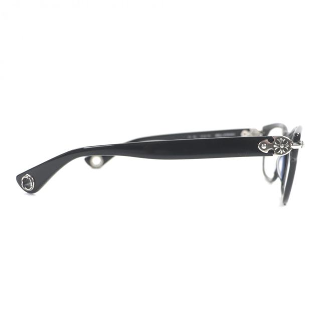 美品▼CHROME HEARTS クロムハーツ WELL STRUNG 925 CHプラス装飾 グロメット付き メガネ 眼鏡 アイウェア 52□20-148 度入 総重量41.29g