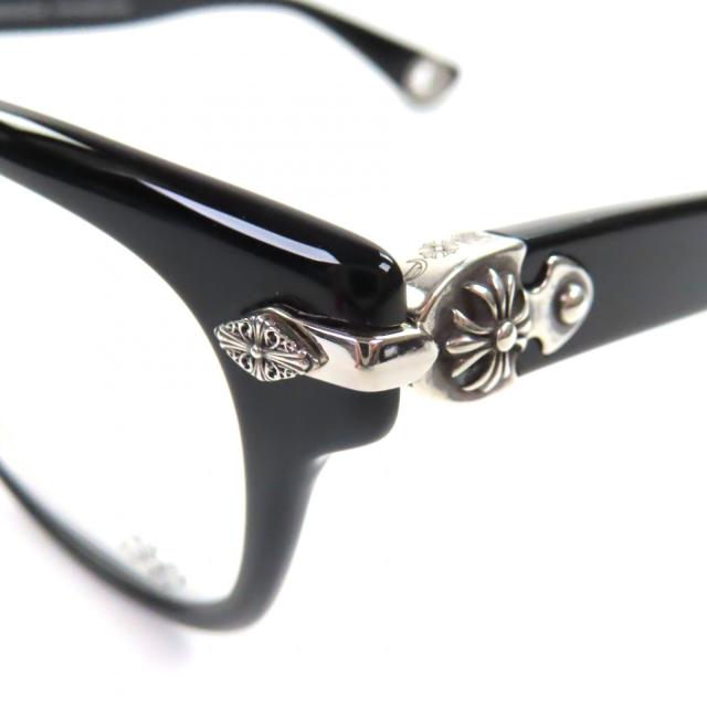美品▼CHROME HEARTS クロムハーツ WELL STRUNG 925 CHプラス装飾 グロメット付き メガネ 眼鏡 アイウェア 52□20-148 度入 総重量41.29g
