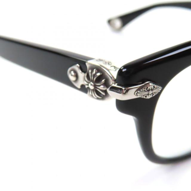 美品▼CHROME HEARTS クロムハーツ WELL STRUNG 925 CHプラス装飾 グロメット付き メガネ 眼鏡 アイウェア 52□20-148 度入 総重量41.29g