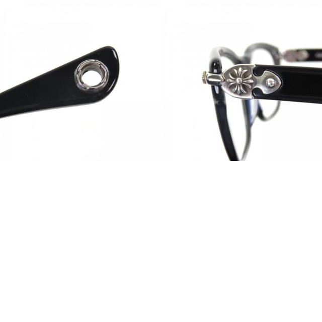 美品▼CHROME HEARTS クロムハーツ WELL STRUNG 925 CHプラス装飾 グロメット付き メガネ 眼鏡 アイウェア 52□20-148 度入 総重量41.29g