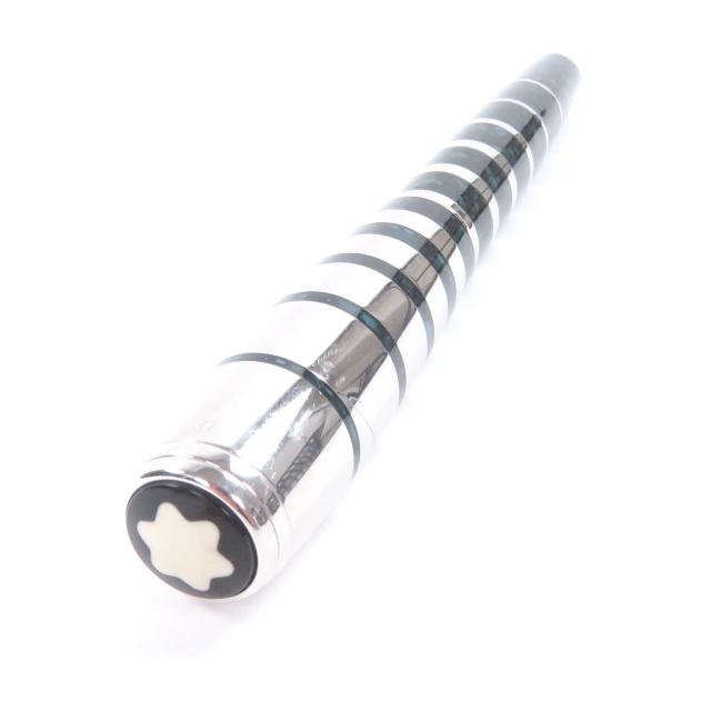 良品□MONTBLANC モンブラン 作家シリーズ 2008 ジョージ･バーナード･ショー ペン先18K Mニブ ストライプ キャップ式 万年筆 ドイツ製_2