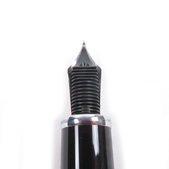 良品□MONTBLANC モンブラン 作家シリーズ 2008 ジョージ･バーナード･ショー ペン先18K Mニブ ストライプ キャップ式 万年筆 ドイツ製_4