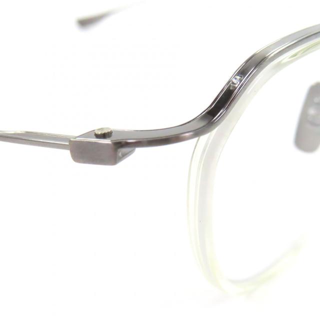 極美品▼DITA ディータ DTX131 SCHEMA-TWO メガネ 眼鏡 アイウェア アンティークシルバー クリア 49□20-145 日本製 メンズ_6