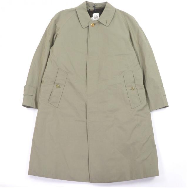 未使用品□BURBERRY バーバリー ヴィンテージ PICADILLY デッドストック ラムファーライナー付き コート 玉虫色 92-100 W90B 英国製