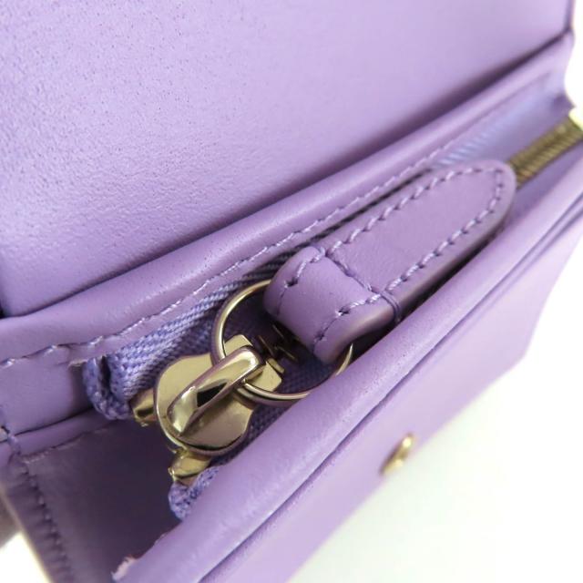 未使用品◇GUCCI グッチ 847207 パテントレザー GGエンブレム スモールウォレット 二つ折り財布 メタリックパープル 現行品_8