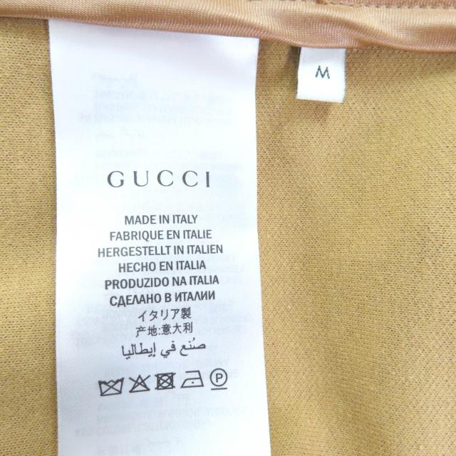 未使用品◇GUCCI グッチ 550604 GGテクニカル バックプリーツ ジャージー パーカー ブラウン ブルー系 M ハンガー付き イタリア製 正規品_8