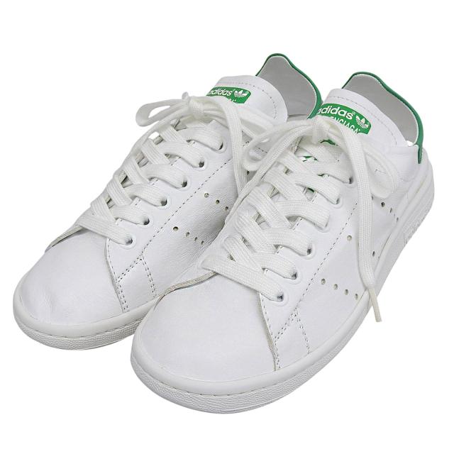 未使用品▲BALENCIAGA×adidas バレンシアガ×アディダス 721836 スタンスミス レザー ローカットスニーカー ホワイト 24.5 箱・保存袋付