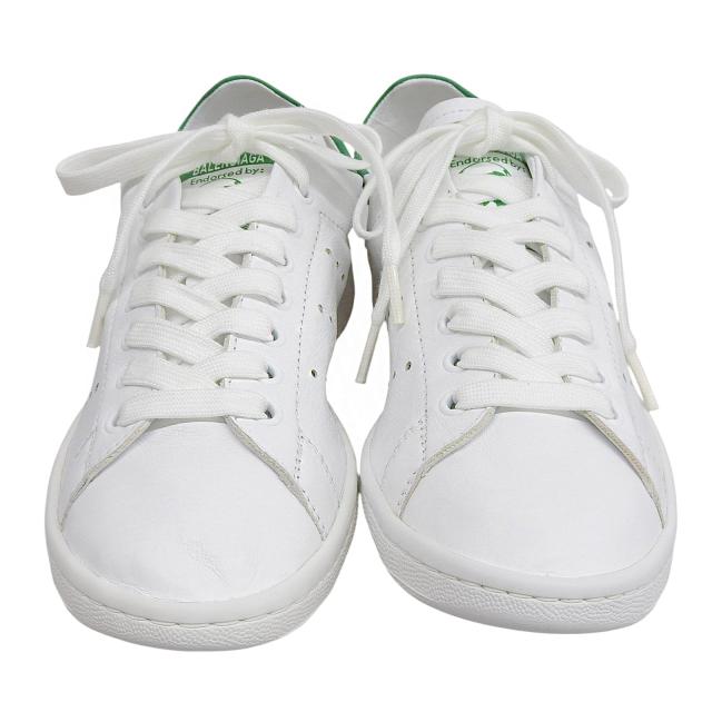 未使用品▲BALENCIAGA×adidas バレンシアガ×アディダス 721836 スタンスミス レザー ローカットスニーカー ホワイト 24.5 箱・保存袋付_3