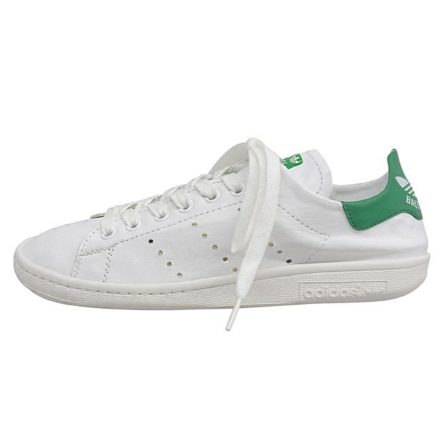 未使用品▲BALENCIAGA×adidas バレンシアガ×アディダス 721836 スタンスミス レザー ローカットスニーカー ホワイト 24.5 箱・保存袋付_2