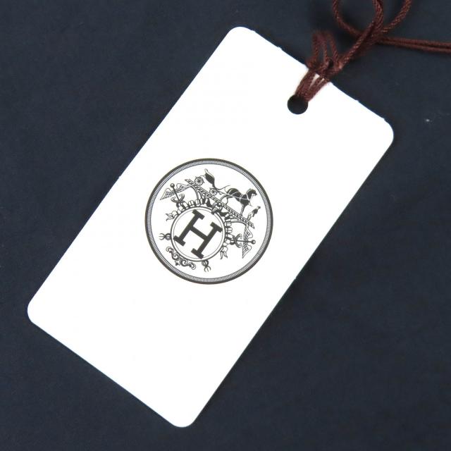 未使用品△HERMES エルメス H566160H2 コットン100％ ジップアップ フード付き ブルゾン ジャケット 薄手 ネイビー 15/38 仏製 正規品_8