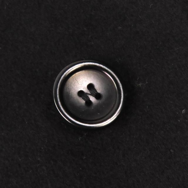美品△ARMANI COLLEZIONI アルマーニコレッツォーニ ウール カシミヤ ベルト付き ロング ステンカラーコート ブラック 52 伊製 正規品_4