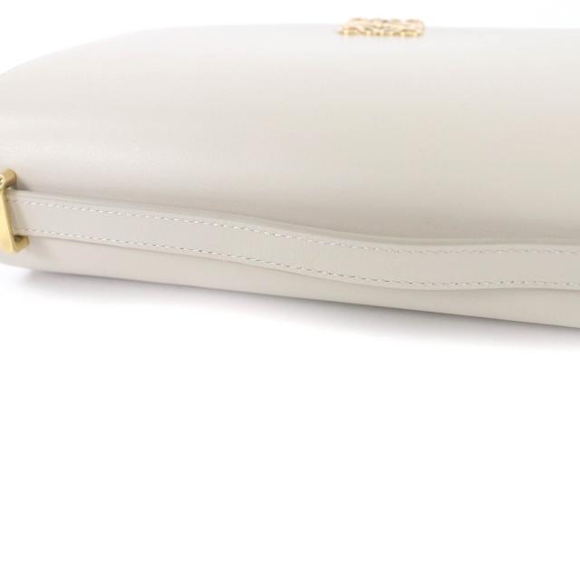 美品★LOEWE ロエベ ゴヤ ミディアム ライトゴースト アナグラム レザー ショルダーバッグ ゴールド金具 保存袋付 スペイン製 レディース_6