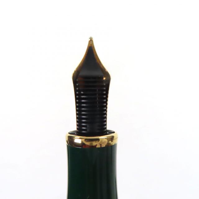 美品▼MONTBLANC モンブラン ヴィンテージ 18K Mニブ パトロンシリーズ 大帝ピョートルI世 1997 3741/4810 万年筆 ゴールド グリーン_6