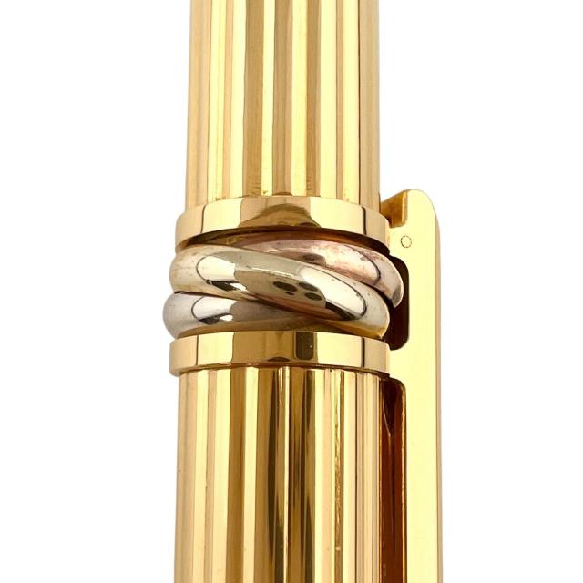 極美品▲Cartier カルティエ マスト ドゥ カルティエ トリニティ ストライプ柄 シャープペンシル ゴールド ボルドー フランス製 メンズ_7
