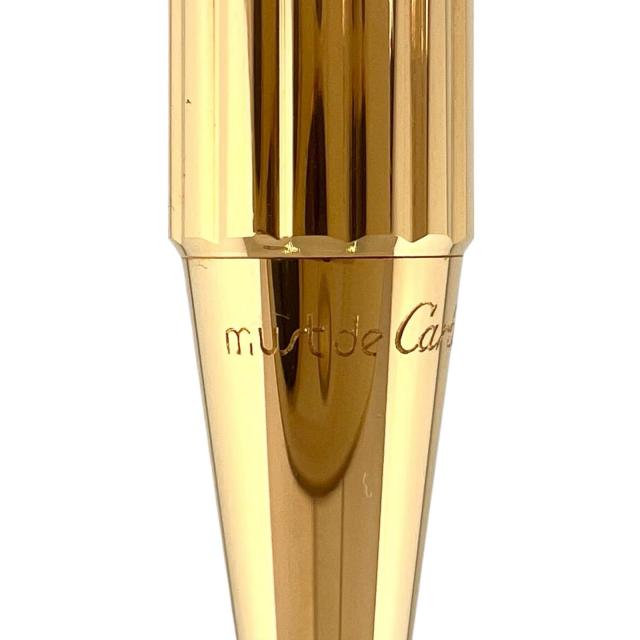 極美品▲Cartier カルティエ マスト ドゥ カルティエ トリニティ ストライプ柄 シャープペンシル ゴールド ボルドー フランス製 メンズ_8