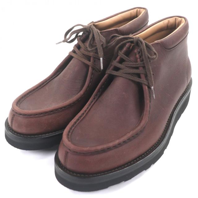 極美品▼REGAL Shoe &amp; Co. リーガル シュー＆カンパニー 23AW TYROLEAN BOOTS レザー 在原みゆ紀コラボ チロリアンブーツ 24.5 メンズ