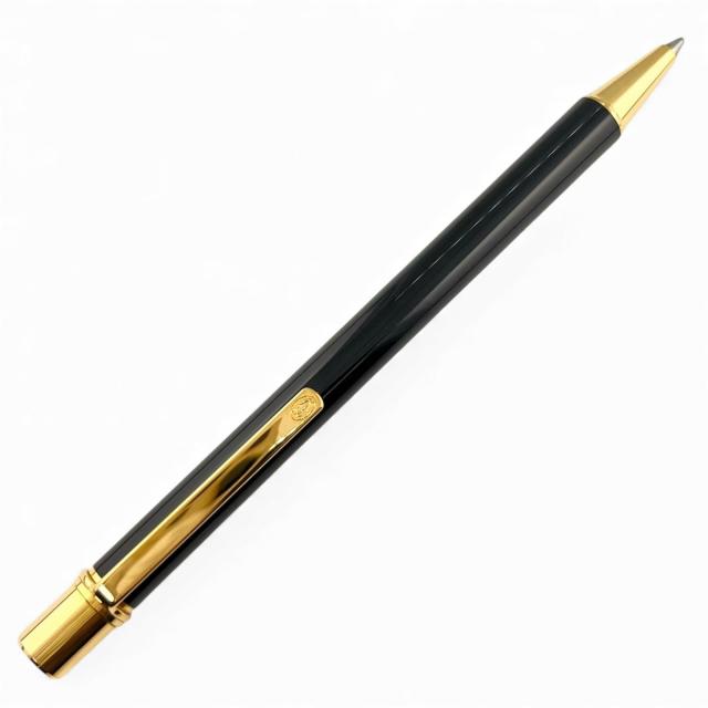 極美品▲Cartier カルティエ マスト ドゥ カルティエ ツイスト式 ボールペン ブラック ゴールド フランス製 メンズ 筆記確認済み_1