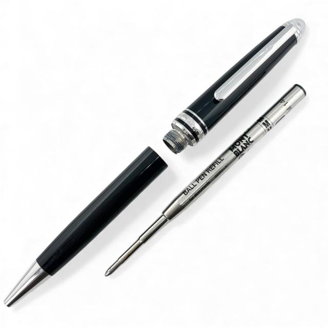 人気▲MONTBLANC モンブラン マイスターシュテュック クラシック ダイヤモンド ボールペン ブラック シルバー ドイツ製 メンズ_1