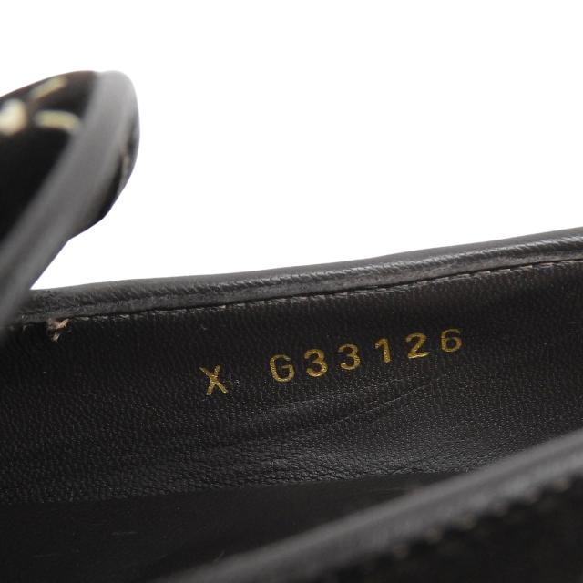 美品▲CHANEL シャネル G33126 マトラッセステッチ ココマーク ベロア オペラシューズ スリッポン ダークブラウン 35 保存袋付き 伊製_6