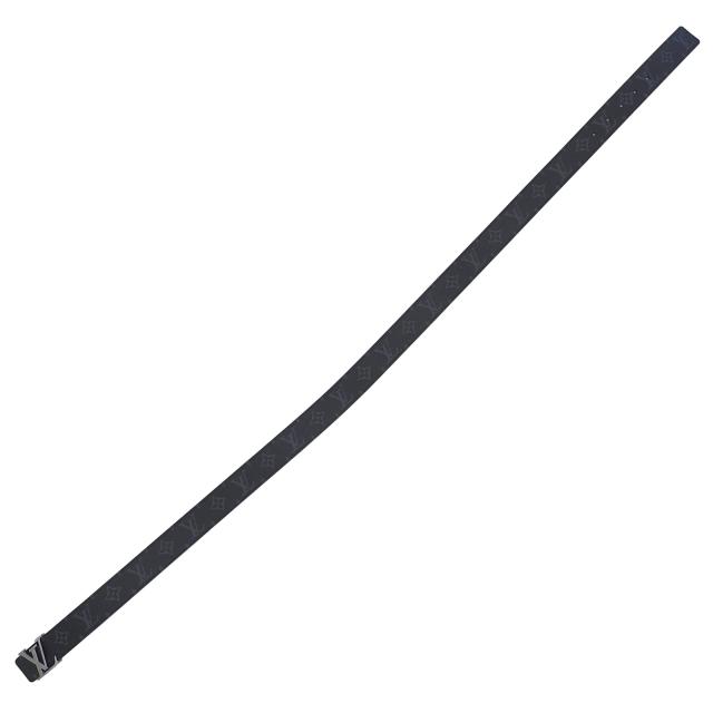 極美品▲ルイヴィトン M0450 サンチュール LVイニシャル リバーシブル モノグラムエクリプスキャンバス レザー ベルト 100/40 スペイン製_7