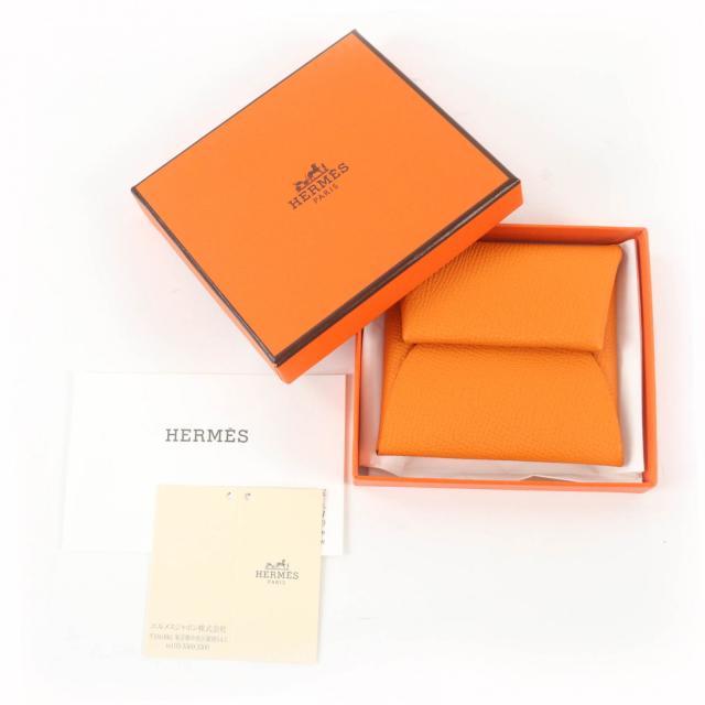 未使用品☆HERMES エルメス バスティア オレンジ ヴォーエプソン