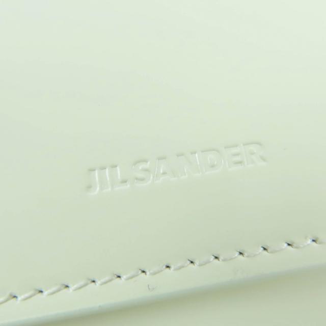 未使用品☆JIL SANDER ジルサンダー ロゴ入り レザー ロングウォレット 長財布 ホワイト 保存袋付き イタリア製 レディース_6